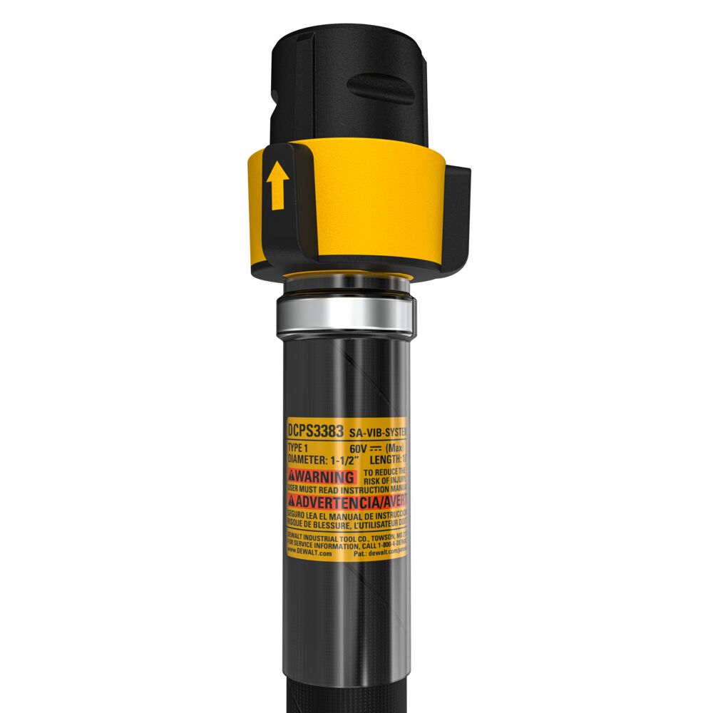 DEWALT POWERSHIFT 1.5 in. Head, 10 ft. Concrete Vibrator Shaft DCPS3383