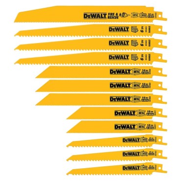 Dewalt DW4892 Reciprocating Saw Blade Kit with Case