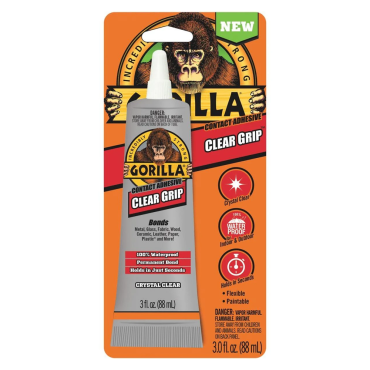 Gorilla Glue 8040002 3oz Clear Grip Adhesive