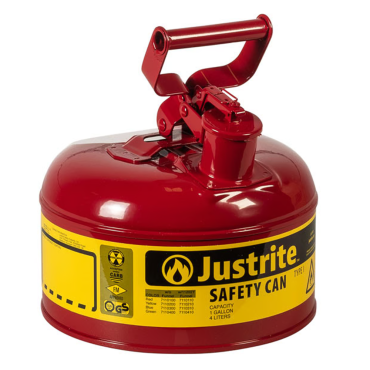 Justrite Type I Steel Safety Can 1 Gallon