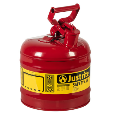 Justrite Type I Steel Safety Can 2 Gallon 7120100