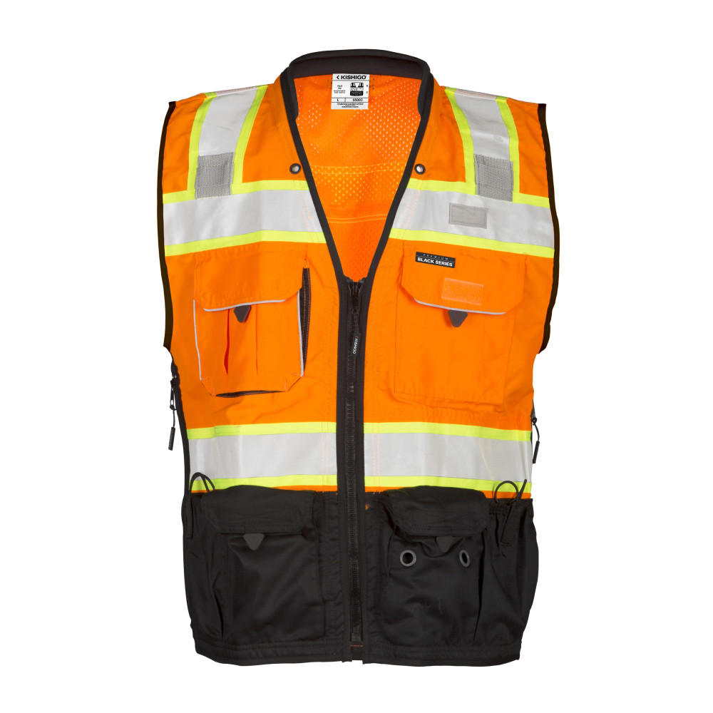 Kishigo S5003 Surveyors Vest Orange Kishigo S5003 Surveyors Vest Orange
