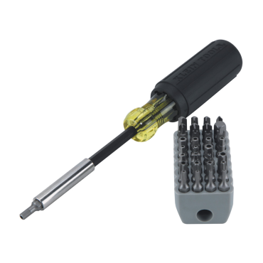 Klein 32510 Magnetic Screwdriver with 32-Piece Tamperproof Bit Set