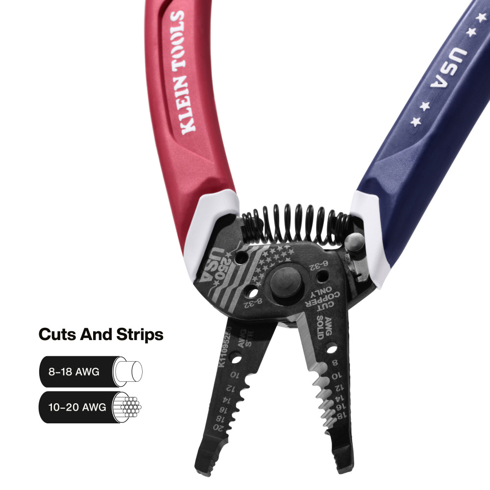 Klein 250th Edition Wire Stripper/Cutter, 8-20 AWG K11095250