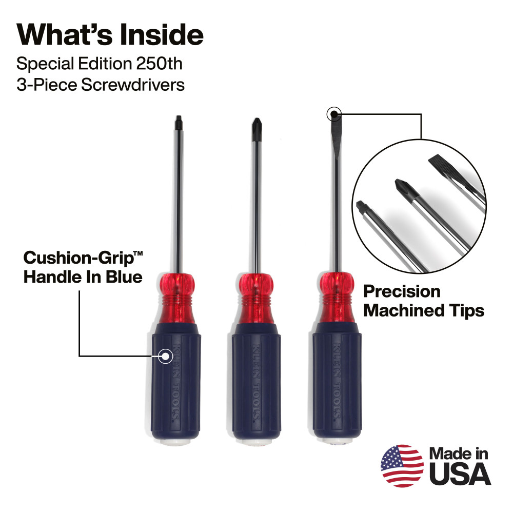 Klein 250th Edition Screwdriver Set 85443250
