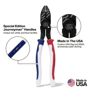 Klein 250th Edition 9" Journeyman Lineman's Pliers J20009NE250