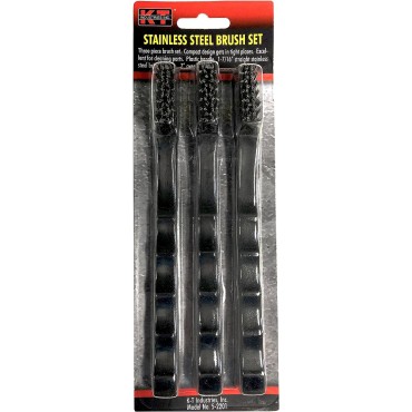 K-T Industries 5-2201 3PC SS BRUSH SET