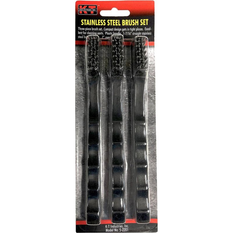K-T Industries 5-2201 3PC SS BRUSH SET