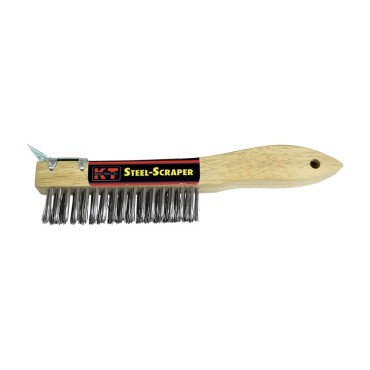 K-T Industries 5-2211 SHOE BRUSH W/ SCRAPER