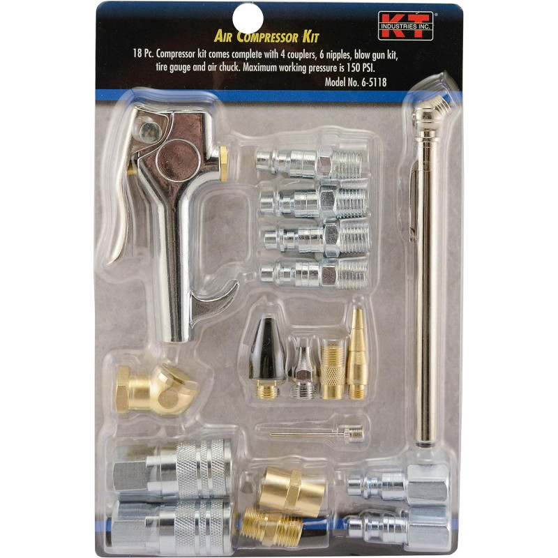 K-T Industries 6-5118 18PC 1/4 AIR KIT       