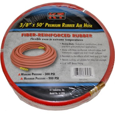 K-T Industries 6-5306 50 3/8 RUBBER AIR HOSE 