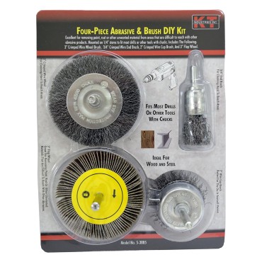 K-T Industries 5-3005 4PC END BRUSH SET      