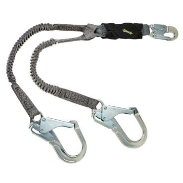 MSA 10193555 V-Series Stretch Twin-Leg Energy Absorbing Lanyard 6'