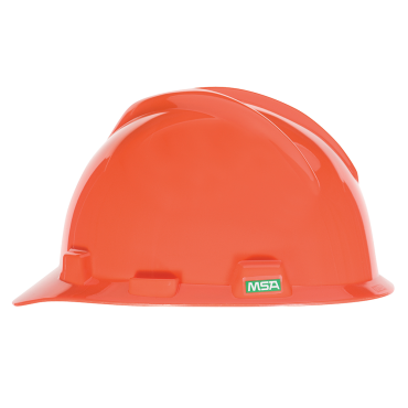 MSA 475361 Orange V-Gard Non-Vented With Slots Hard Hat