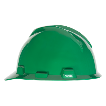 MSA 475362 Green V-Gard Non-Vented With Slots Hard Hat