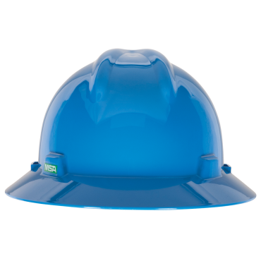 MSA 475368 V-Gard Slotted Full-Brim Hat Blue