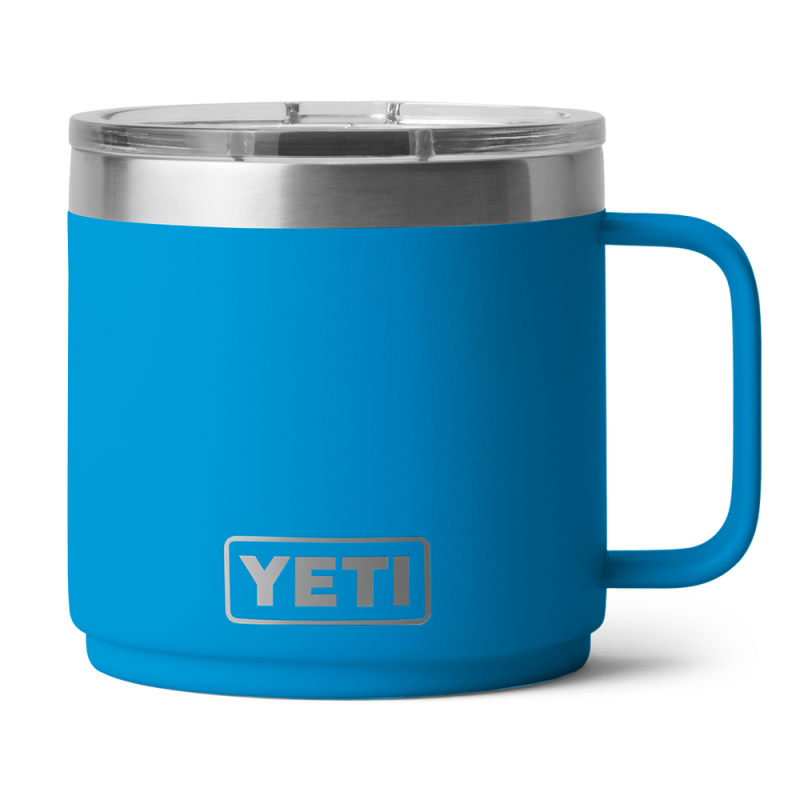 YETI Rambler 14 oz Stackable Mug 2.0 Big Wave Blue