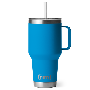 YETI Rambler 35 oz Straw Mug Big Wave Blue