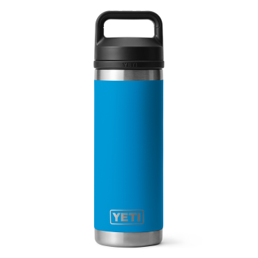 Yeti Rambler 18 Oz Bottle with Chug Cap Big Wave Blue