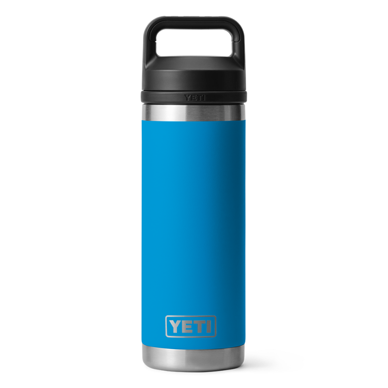 YETI Rambler 18 Oz Bottle with Chug Cap Big Wave Blue
