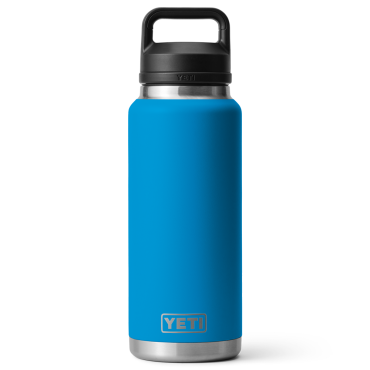 Yeti Rambler 36 Oz Bottle with Chug Cap Big Wave Blue