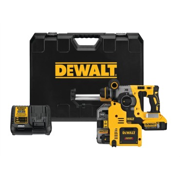 DEWALT 20V MAX* XR L-Shape 1" SDS Plus Rotary Hammer Kit with Dust Extractor