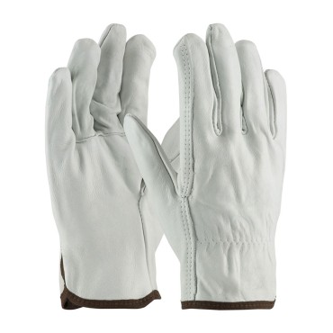 PIP 68-101/M Top Grain White Leather Drivers Gloves (12-Pack)