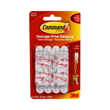 3 M 17006 COMMAND MINI HOOKS