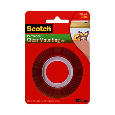 3 M 4010 1X60 HVY DTY CLEAR TAPE