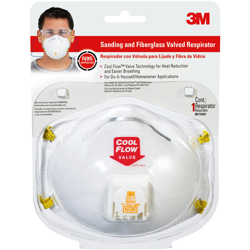 3 M 8511HA1-C VLVE SAND RESPIRATOR