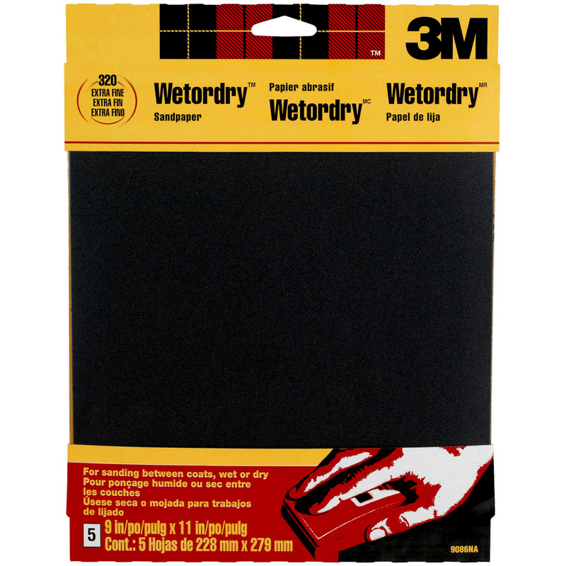3 M 9086 Waterproof Silicone Carbide Sandpaper