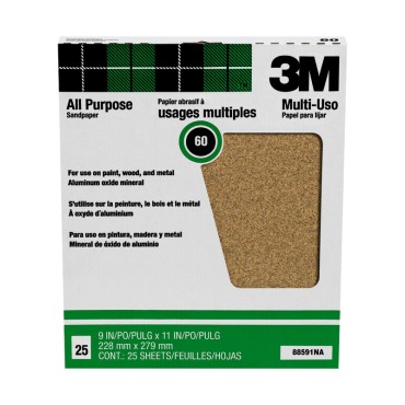 3 M 88591NA 60D Aluminum Oxide Sandpaper