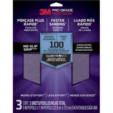 3 M 26100TRI-3 100G No-Slip Sandpaper