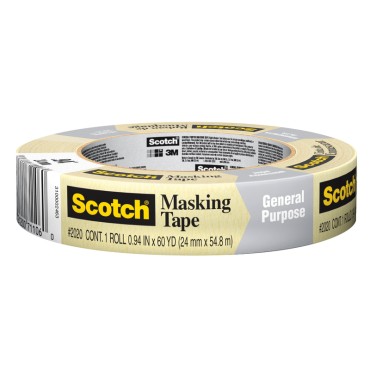 3 M 2020-24A-BK 1X60YD MASKINGTAPE