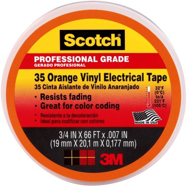 3 M 35 .75X66 ORANGE ELEC TAPE