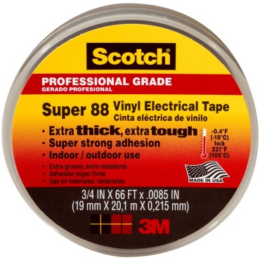 3 M 06143 #88 3/4X66 VIN ELEC TAPE