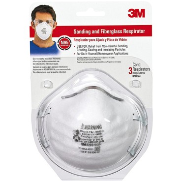 3 M 8200H3-DC 3PK SAND RESPIRATOR