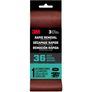 3 M 27393 3X24 36G Sanding Belt