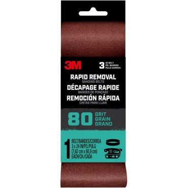 3 M 27391 3X24 80G Sanding Belt