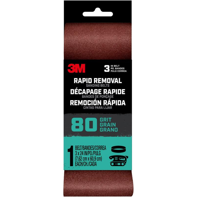 3 M 27391 3X24 80G Sanding Belt