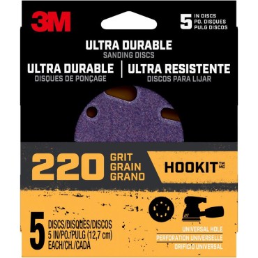 3 M 27256 5PK 220G 5 SAND DISC   