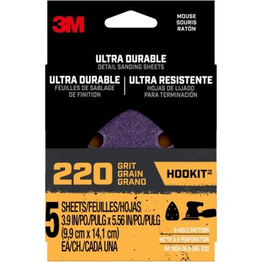 3 M 27383 5PK 220G Mouse Sanding Sheets