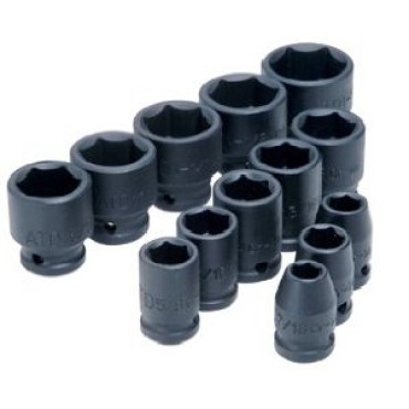 ATD 13 Piece 6 Point Standard SAE Impact Socket Set