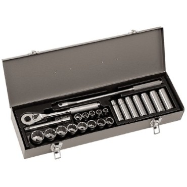 Allen 23-Piece 6-Point and 12-Point 1/2-Drive Socket Set