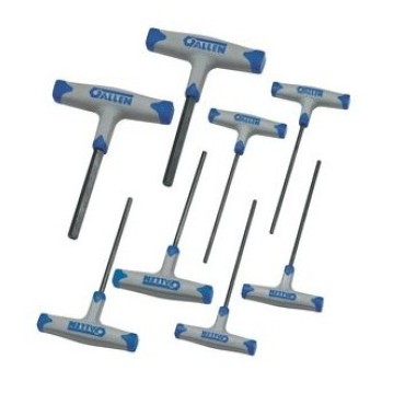 Allen 8 PC Dual Material Metric T-Handle Set