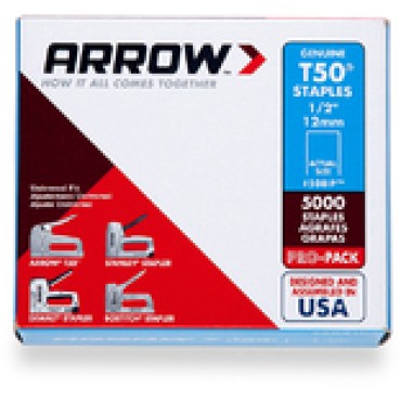 Arrow Fasteners 508IP 1/2 T50 5000PK STAPLE