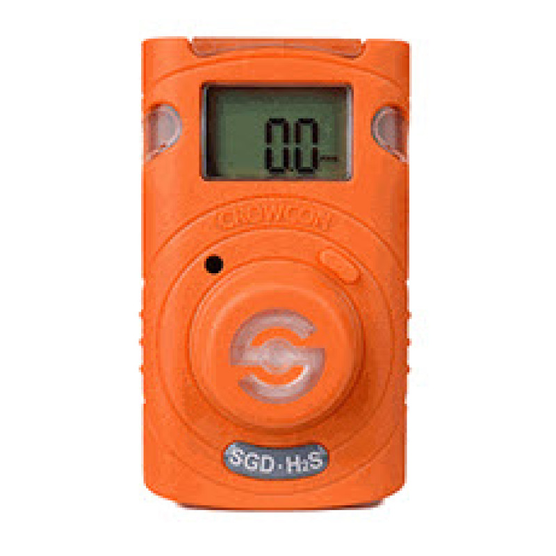 Crowcon CL-H-10 Clip SGD Maintenance Free Single Gas Disposable Monitor, H2S 10/15ppm
