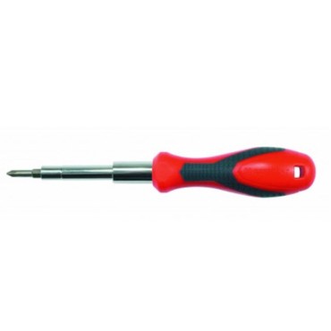 Crescent CMBD7P 7-in-1 Interchangeable Bit Dual Material Screwdriver