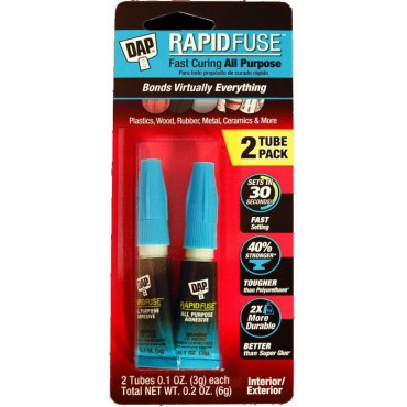 DAP  00158 2PK RAPID FUSE GLUE