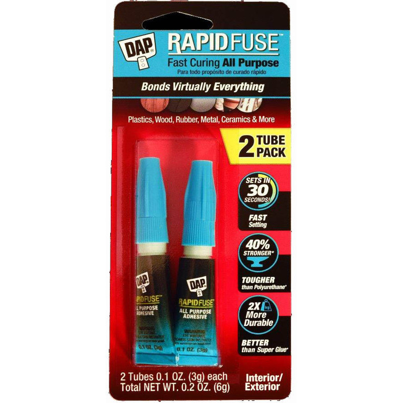 DAP  00158 2PK RAPID FUSE GLUE